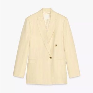 NWT ZARA MINIMAL LINEN BLAZER